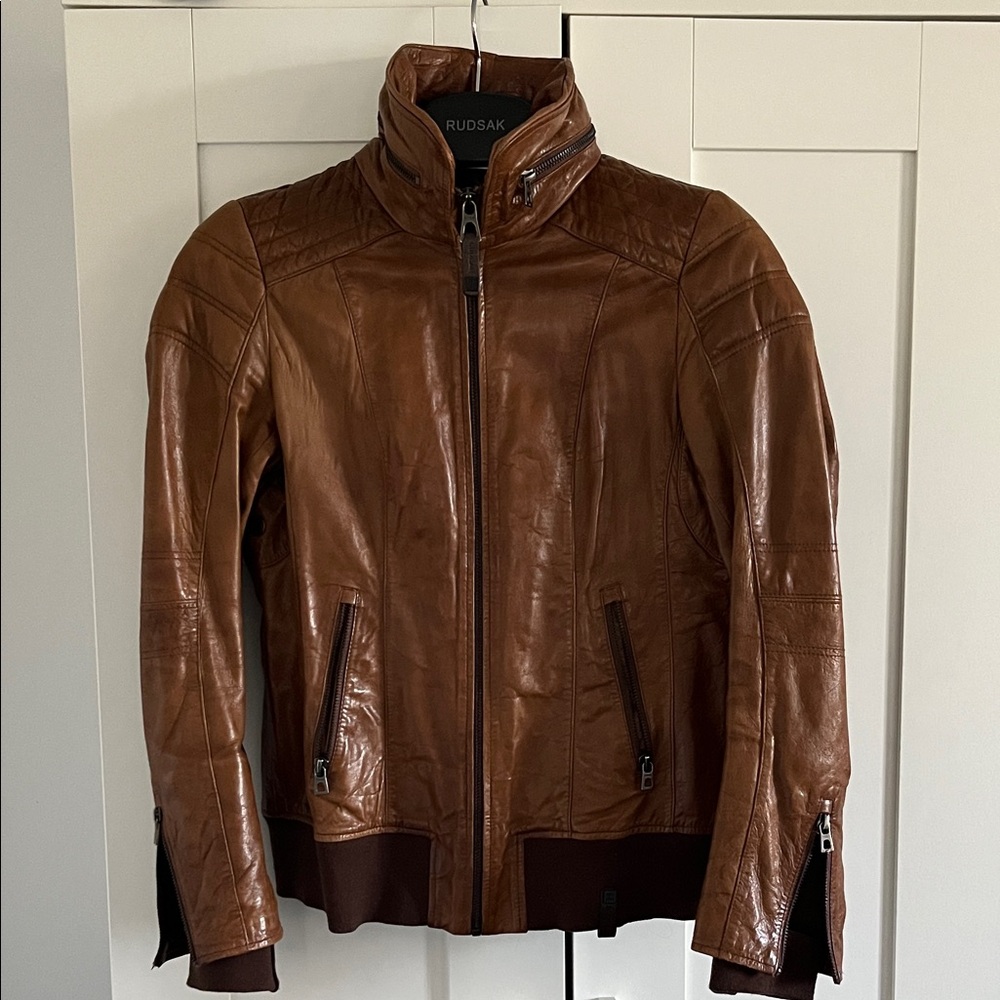 RUDSAK Tan Leather Jacket